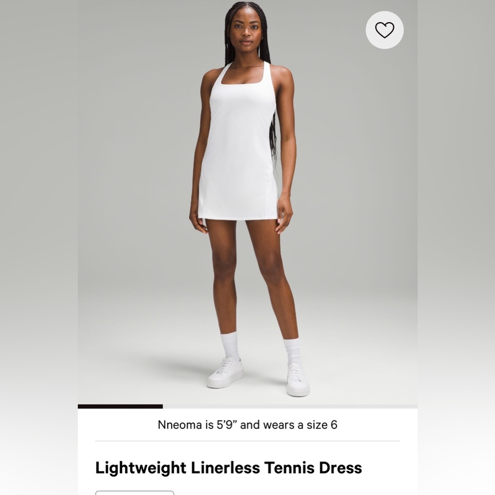 NWT lululemon lightweight tennis Dress in size 6